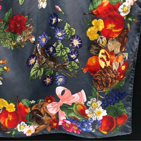 Mantero Collection Floral Large Silk Scarf - Picture 2 of 16